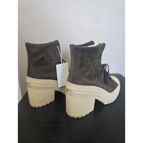 Converse Chuck Taylor All Star Platform Heel Boots Nubuck leather women size 8.5 - Picture 7 of 11